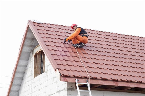 別墅屋面瓦施工